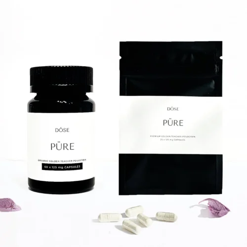 Dose PURE Golden Teacher Microdose Psilocybin Capsules (25 or 60 Capsules) - FunGuyz Canada