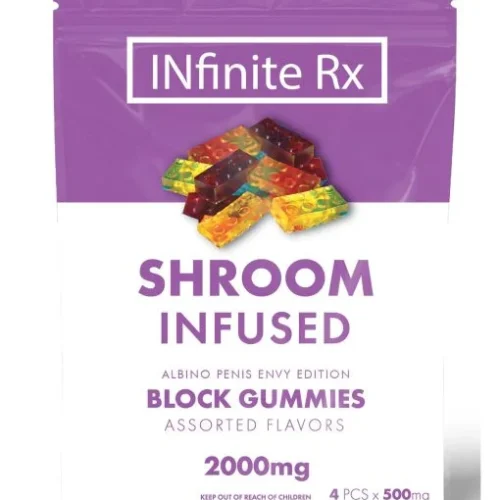 INfinite Rx Shroom Infused Albino Penis Envy Edition Block Gummies Edibles (2000mg) - FunGuyz Canada