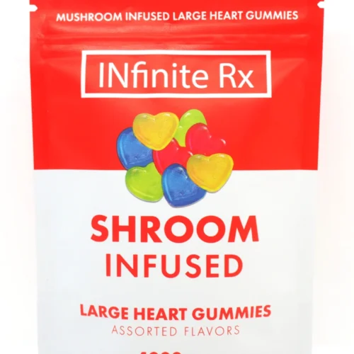 INfinite Rx Shroom Infused Large Heart Gummies Edibles (4000mg) - FunGuyz Canada