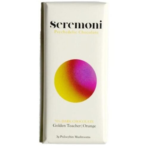 Seremoni Psilocybin Chocolate Bar Edibles (Orange & Golden Teacher Mushrooms) - FunGuyz Canada