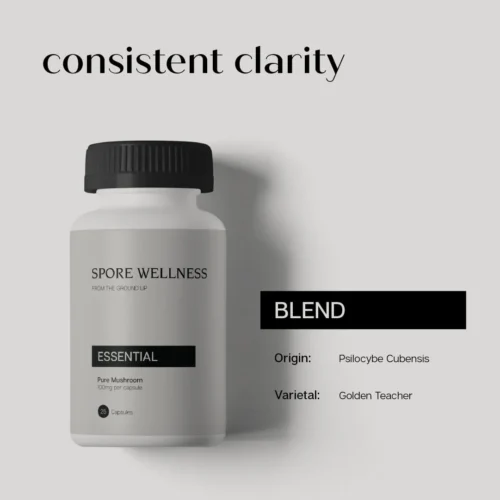 Spore Wellness (Essential) Microdosing Mushroom Capsules - FunGuyz Canada