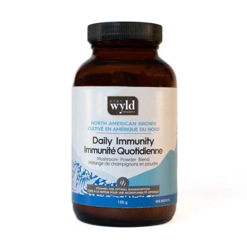 Stay Wyld Organics – Daily Immunity 5-Blend Mushroom Capsules (Bottle of 90) - FunGuyz Canada