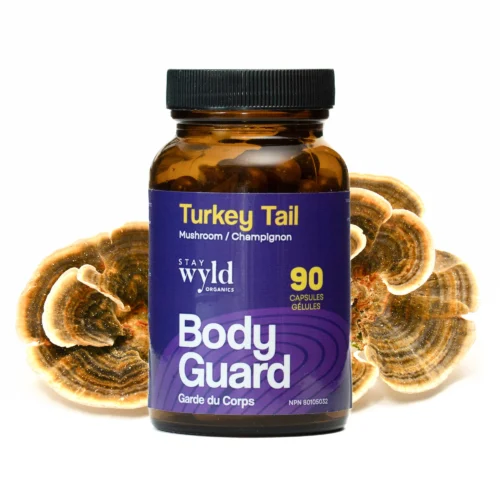 Stay Wyld Organics – Turkey Tail Mushroom Capsules (Bottle of 90) - FunGuyz Canada