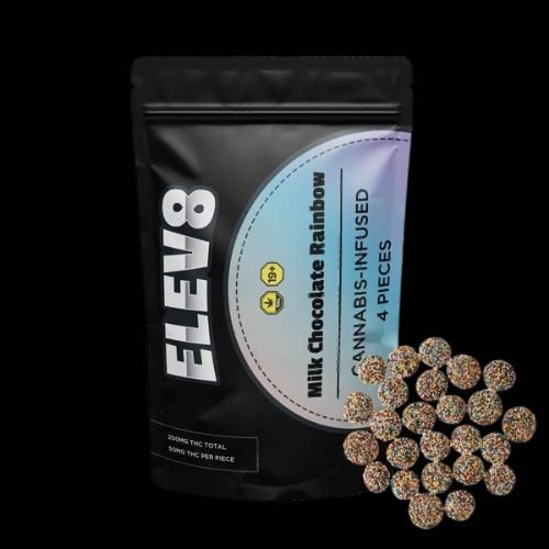 Elev8 – 200mg THC Milk Chocolate Rainbow - FunGuyz Canada