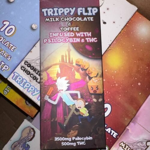 Buy Trippy Flip Milk Chocolate – 3500mg Psilocybin & 500mg THC Online - FunGuyz Canada