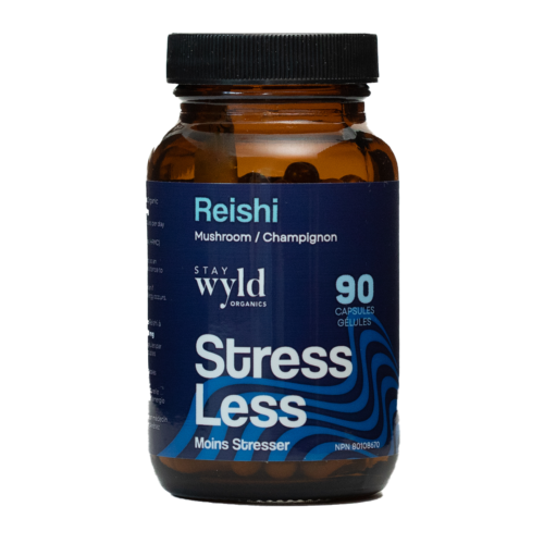 Stay Wyld Organics – Reishi Mushroom Capsules (Bottle of 90) - FunGuyz Canada