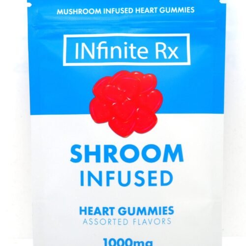 INfinite Rx Shroom Infused Heart Gummies Edibles (1000mg) - FunGuyz Canada
