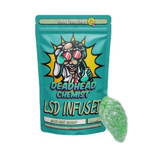 LSD Edible 100ug Sour Mint Gummy Deadhead Chemist - FunGuyz Canada