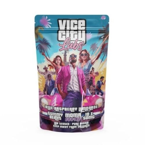 Vice City Labs – Blue Raspberry MDMA Gummy Bears – 500MG - FunGuyz Canada